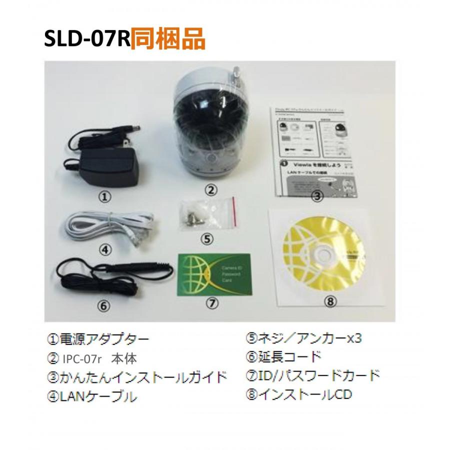 あすつく SLD-07R タイプ：N 温度計無しモデル（カメラ + SLD-BR01 セット品）在庫あり 反転取付が簡単！フルHD IPネットワークカメラ |  | 01