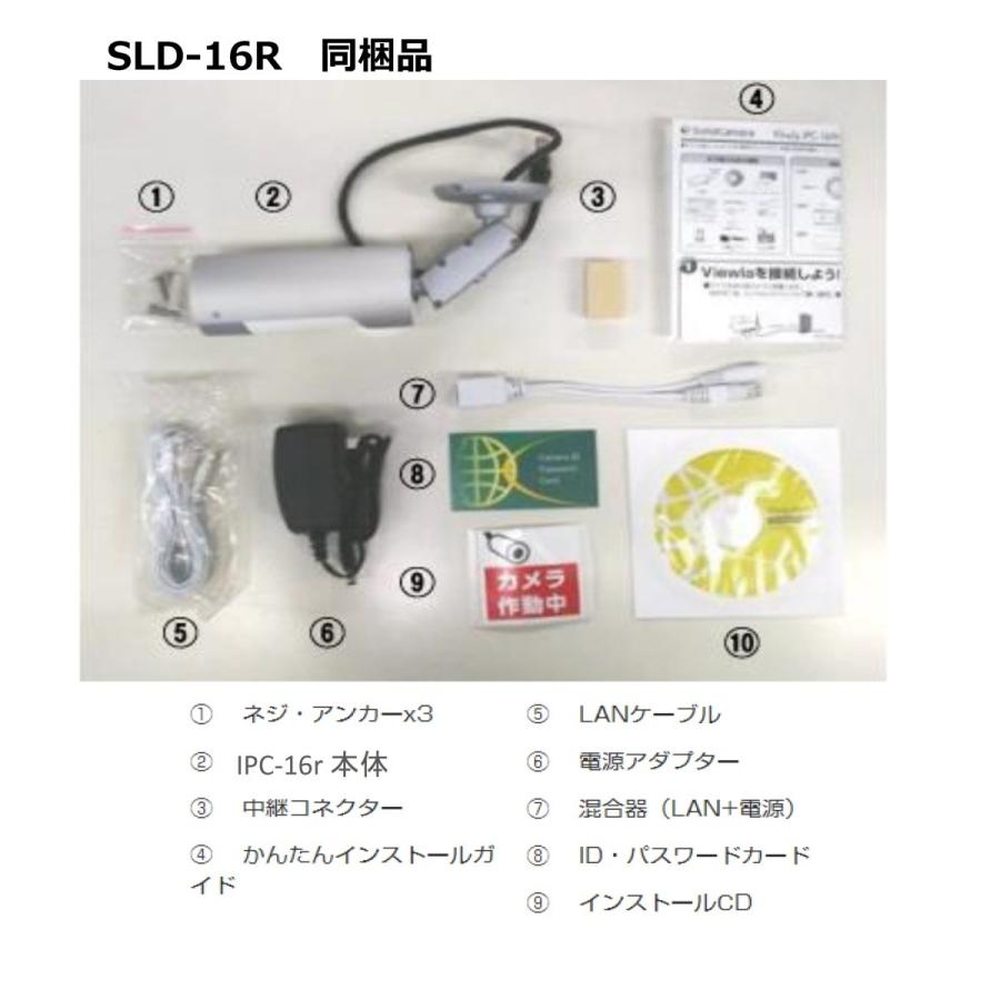 あすつく SLD-16R  屋外用フルHD IPネットワークカメラ　（200万画素）　 領収書は注文履歴からダウンロード可 【台数値引き致します。】 |  | 01
