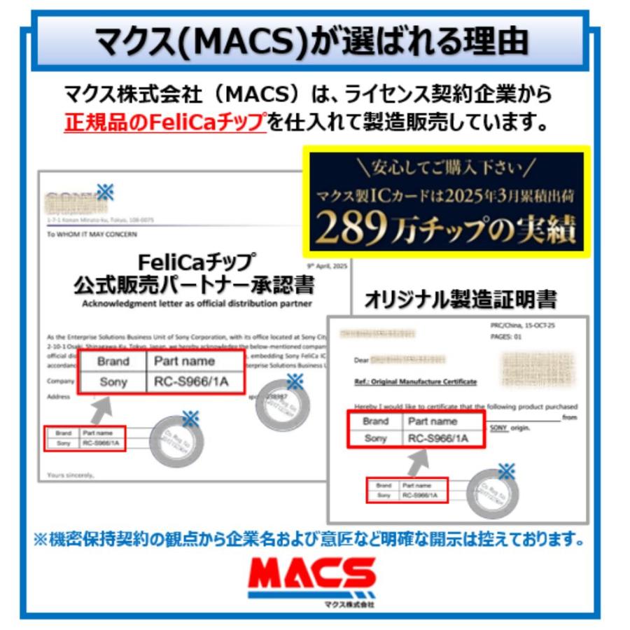 Feh-001【5枚】連番紐づけ刻印 フェリカカード IDｍ16桁明細同梱　FeliCa Lite-S RC-S966　領収書は注文履歴からダウンロード可能 |  | 06