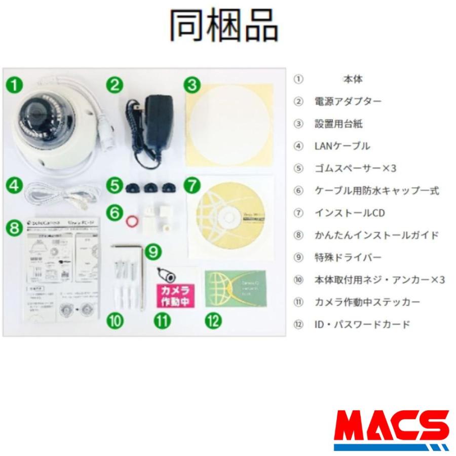あすつく IPC-19p ( IPC-19 後継機) フルHDドーム型 IPネットワークカメラ ソリッドカメラ SolidCamera 【終売後は後継機のカラー暗視タイプをお届け】 |  | 01