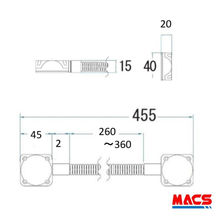あすつく MACS-LG036　フレキシブル 通電金具 亜鉛メッキ製 電気錠、電子錠（エピック、ロックマン）の遠隔解錠用に！ |  | 01