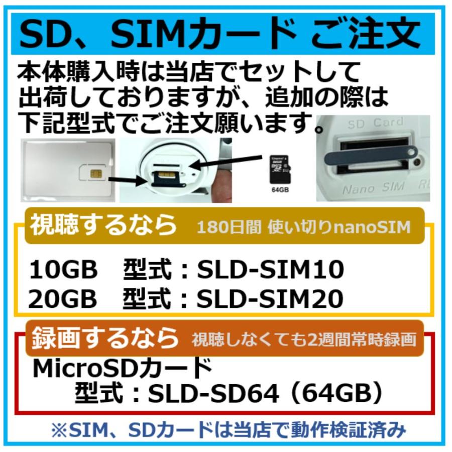 あすつく SLD-16LTE 「技適取得済み」SIM SDカード実装済み販売 日本製 モバイル通信 SIM カメラ LTE対応　屋外用 IPカメラ（200万画素） |  | 05