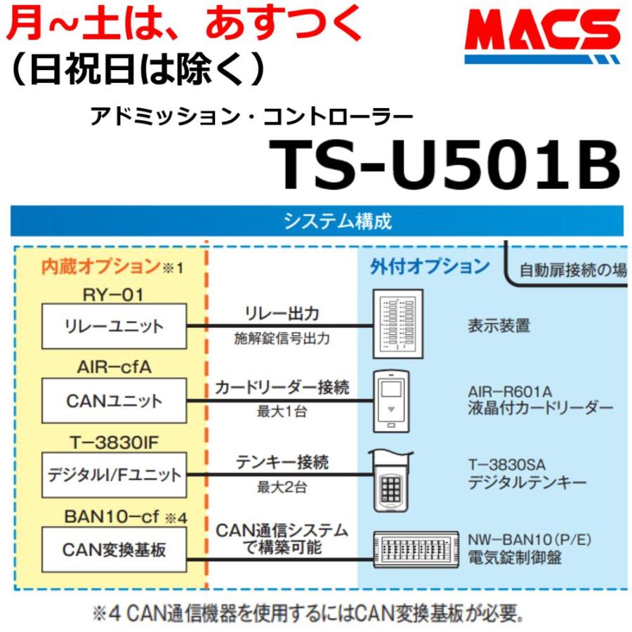 TS-U501B 3台セット販売 電気錠制御盤システム アート( TS-U501 TS 