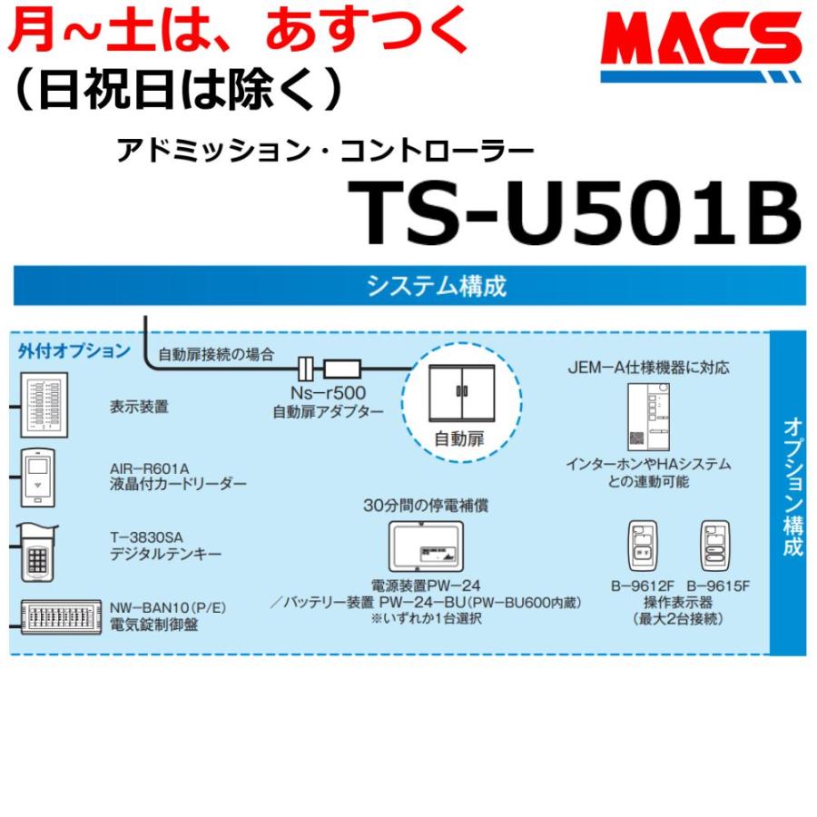 TS-U501B 3台セット販売　 電気錠制御盤システム アート( TS-U501 TS-U501A　後継機) ART 台数値引き！　領収書は注文履歴からダウンロード可の画像
