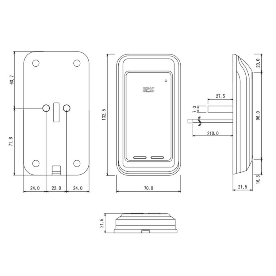 あすつく ZEUS 13D-NB EPIC 【当店在庫品】 開き戸用 (Non-Bluetooth) 　アプリ非対応　 エピック  ★ICキー3種サービス！ ZEUS-LOCKとのコラボ |  | 04