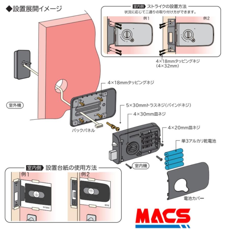 あすつく ZEUS 13D-NB ACS-BH2 セット販売【当店在庫品】EPIC  開き戸用  アプリ非対応 エピック  ★ICキー3種サービス！ ZEUS-LOCKとのコラボ |  | 12