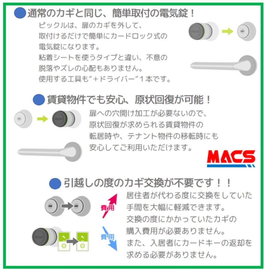 あすつく ピックル PIQRU-LSP LSP錠に取付 Mifare ICカード(Min-001