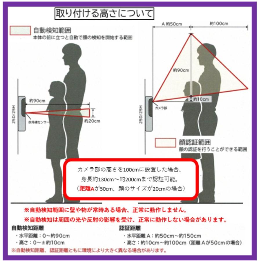 あすつく FACEY 25D 開き戸用 EPIC 顔認証対応 他解錠方法満載：指紋/リモコン/アプリ/無電圧a接点/暗証番号/　解錠スイッチ+ケーブルをサービス！！ |  | 02