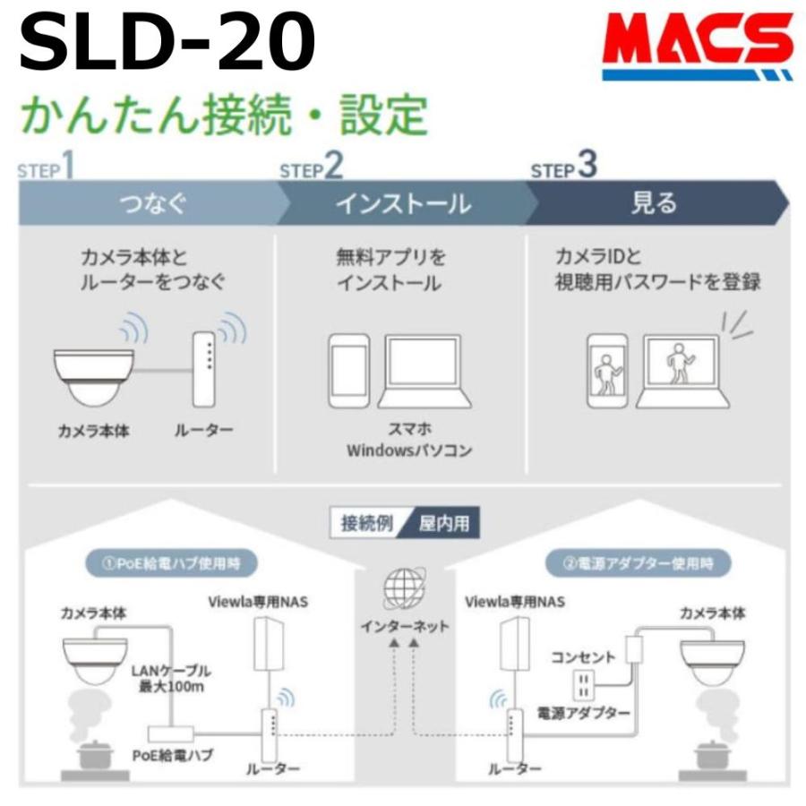 あすつく SLD-20  低照度カラードーム型　IPカメラ（207万画素）　YouTube配信機能　スターライト仕様で暗い場所でもカラー撮影が可能に！SLD-19R　後継機 |  | 02