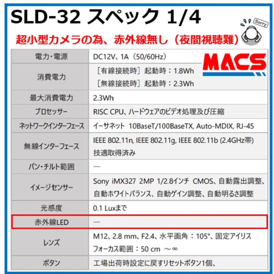 SLD-32  ピンホール型　ミニIPネットワークカメラ　Wi-Fi　対応　CamView 200万画素　【台数値引き致します。】 |  | 04