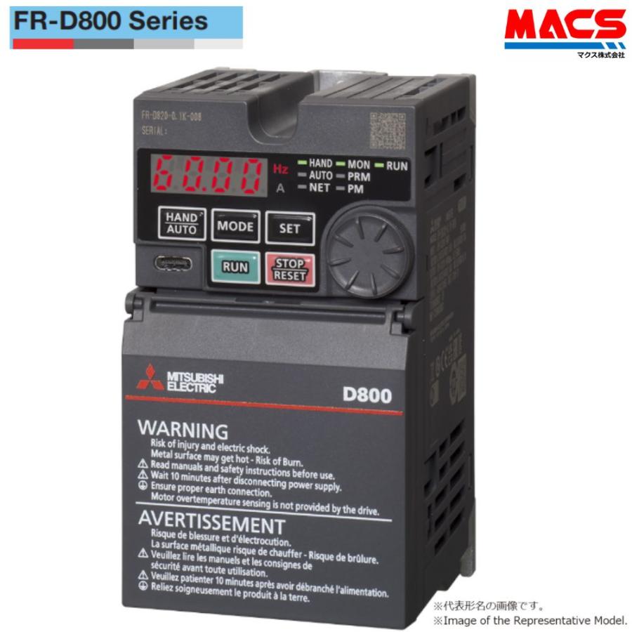 在庫あり FR-D820S-0.75K-042  FR-D800シリーズ 入力 単相200V 出力三相200V  0.75kW インバーター 三菱電機  FR-D720S-0.75K の後継　相当品  FRN0.75C2S-7J |  | 03