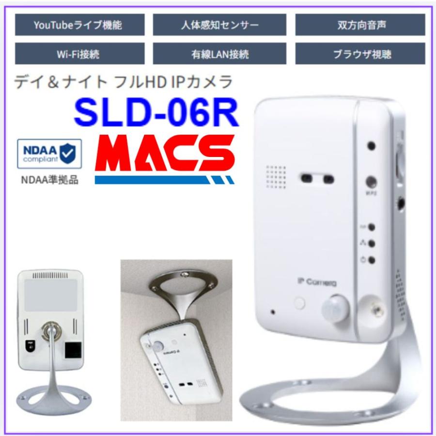あすつく SLD-06R  　IPカメラ（200万画素）　デイ＆ナイト フルHD IPカメラ　H100 x W65 x D21ｍｍ、125ｇ　YouTubeライブ配信機能 microSD 128GB対応 CamView |  | 01
