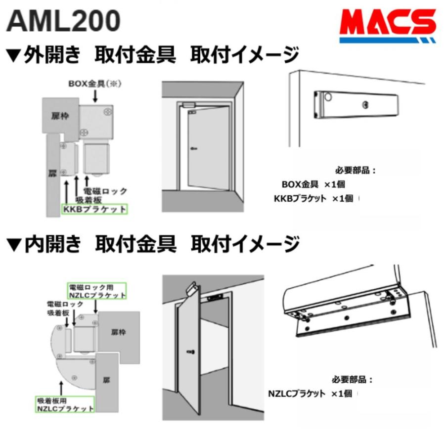 あすつく AML200-KKB　AML200　外開き　吸着板用化粧ブラケット　ART領収書は注文履歴からDL可　相当 BL-45FS-BOX　と　BL-45FS-K10　の組み合わせ |  | 03