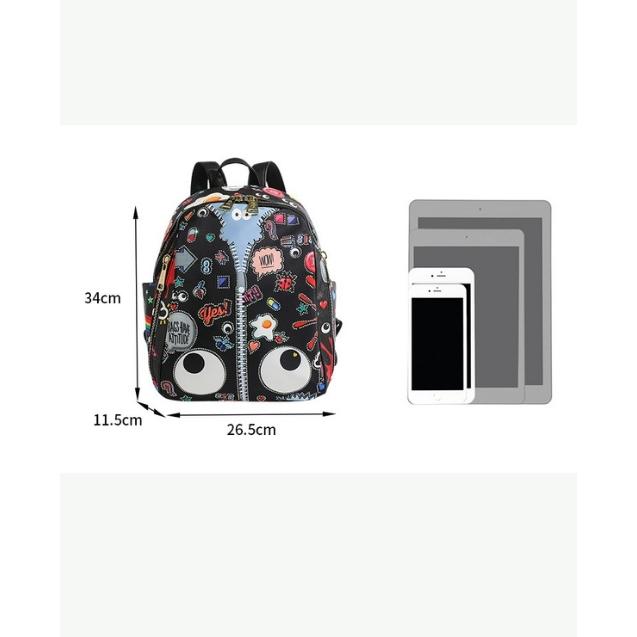 EYE THEME 高い収納力 レディース バックパック リュック大サイズ 個性