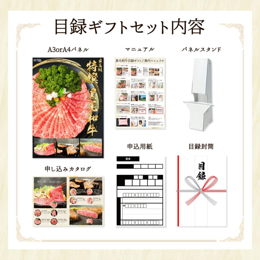 お肉 景品 パネル 目録 封筒 付 30000円 コース 送料無料 選べる 黒毛和牛 国産 牛肉 カタログ ギフト セット 3万円 肉 プレゼント イベント ゴルフコンペ_15