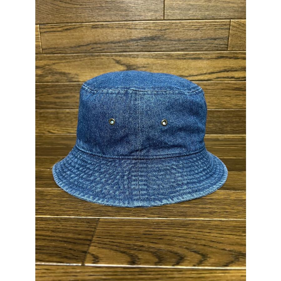 DAMMIT DAMAGE バケットハット S/Mサイズ(約58cm) Blue Denim(ミックス