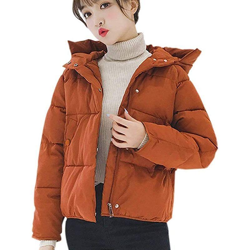 アウター パーカー 付き フード ダウン風 ショートコート 中綿 ニューネ Newne コート ジャケッ フードつき ブルゾン 防寒 軽量 その他コート アウター 女性に人気