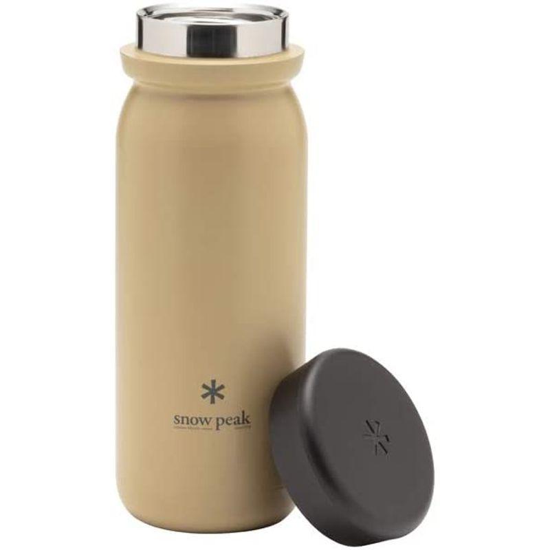 スノーピーク(snow peak) ステンレス真空ボトルタイプM500サンド TW-501-SN snow peak ステンレス真空ボトルタイプM500サンド TW SN 6時間