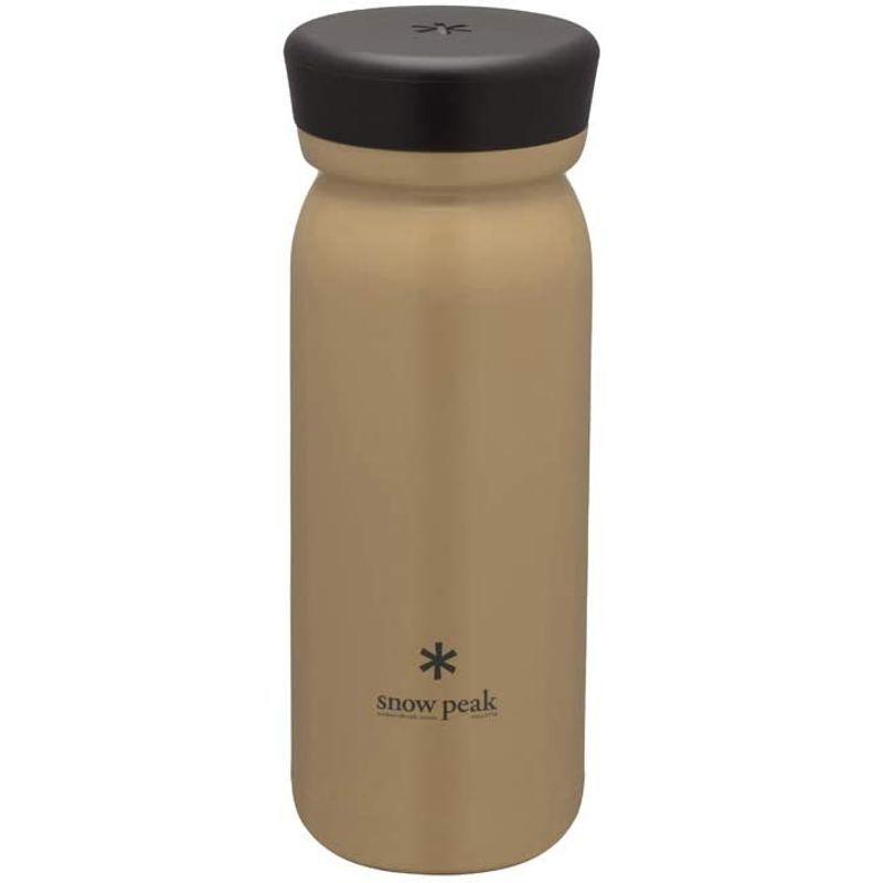 スノーピーク(snow peak) ステンレス真空ボトルタイプM500サンド TW-501-SN snow peak ステンレス真空ボトルタイプM500サンド TW SN 6時間