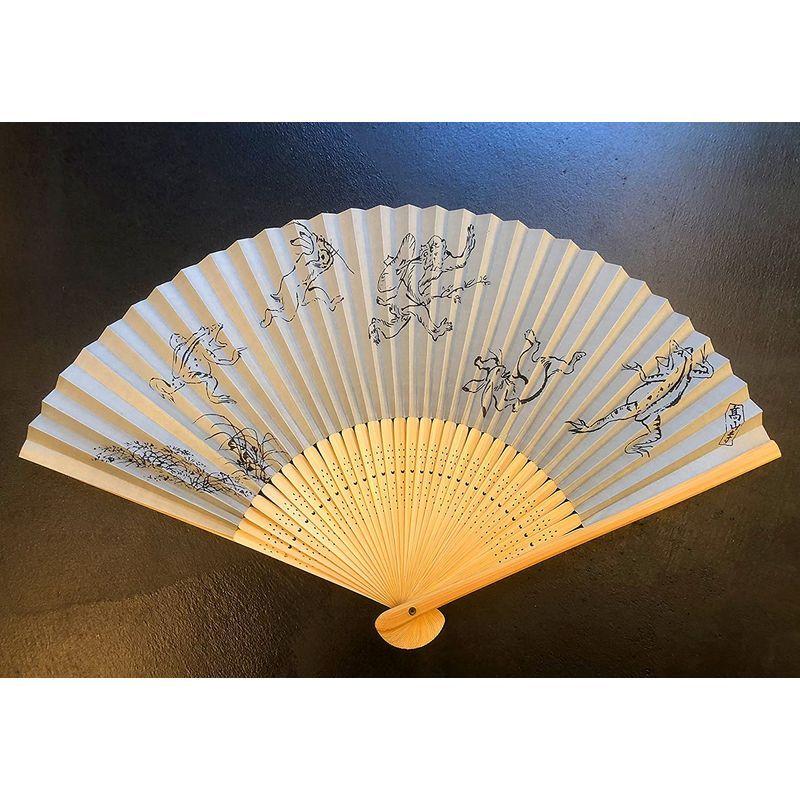 なら扇子 男性用 鳥獣戯画 扇子 うちわ 弊社オリジナル A A 着物 浴衣 Made 新品工具