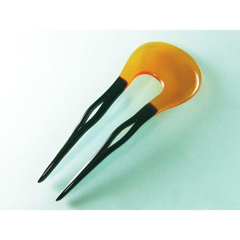 お値下げ 本べっ甲 かんざしバチ型 飴色の本鼈甲 しっかりと厚みのある 最高級 ヘア アクセサリー フォーマルな髪型に 【LWH1848021409】(65918円)