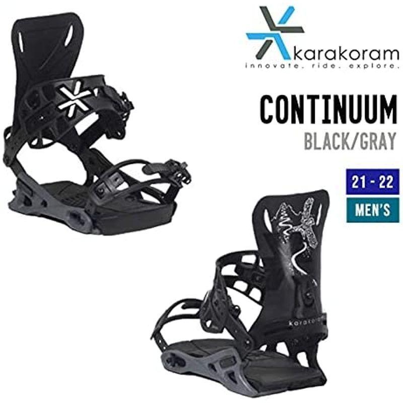 【正規販売店】 KARAKORAM カラコラム 21-22 CONTINUUM コンティニウム スノーボード ビンディング BLK/GRAY S_(?US8 【CEG9571170282】(34140円)