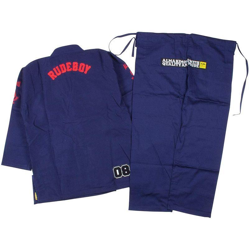 「送料無料・年末感謝」 ALMA(アルマ) ルードボーイ 柔術着 JU8-A0-NV 紺 A0 【2075646452】(11238円)