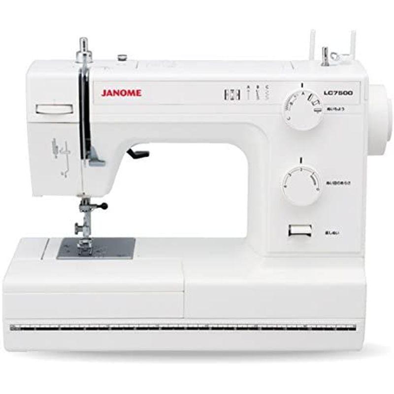 JANOME ジャノメ レザークラフト対応 パワフル 電動ミシン LC7500 レザー針 レザー押さえ 標準装備 LC-7500 ホワイト ジャノメ レザークラフト対応 パワフル 電動ミシン LC7500 レザー針 レザー押さえ 標準装備 LC ホワイト
