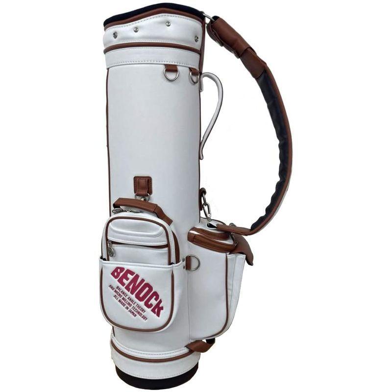 新春SALE！ BENOCK（ベノック） ゴルフ キャディバッグ BKCB-01 (ホワイト) 【BCD1087553712】(38793円)
