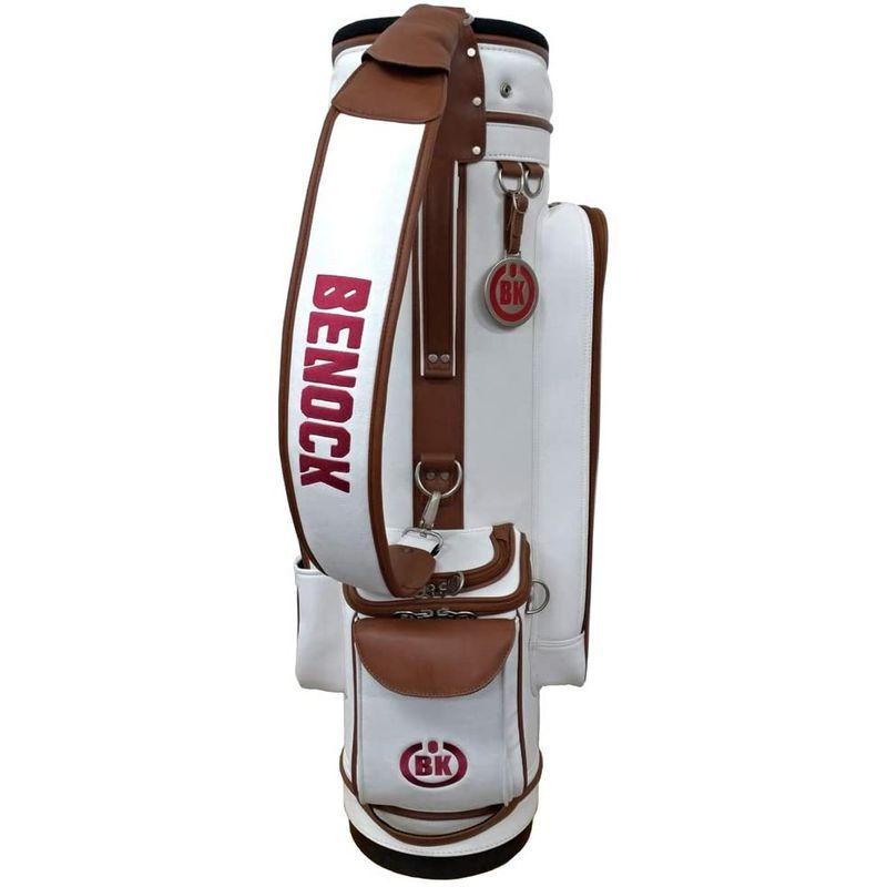 新春SALE！ BENOCK（ベノック） ゴルフ キャディバッグ BKCB-01 (ホワイト) 【BCD1087553712】(38793円)