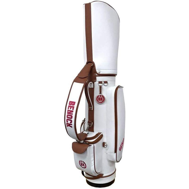 新春SALE！ BENOCK（ベノック） ゴルフ キャディバッグ BKCB-01 (ホワイト) 【BCD1087553712】(38793円)