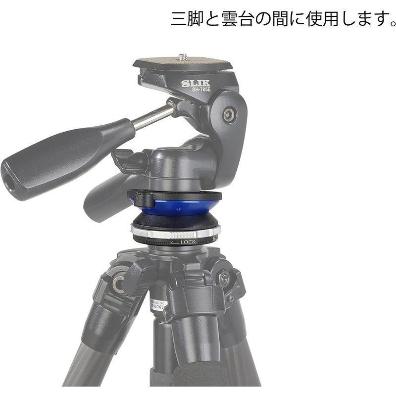 SLIK 三脚・雲台アクセサリー レベリングユニット2 水平微調整用 206713 三脚 雲台アクセサリー レベリングユニット2 水平微調整用