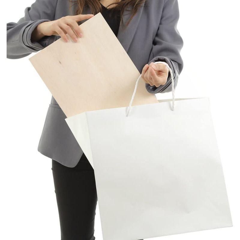 井上紙業 紙袋 マチ広 袋 底キューブ型 丸ひも 白/無地/50枚 てさげ袋 手提げ紙袋 ペーパーバッグ (ケーキ/ブライダル/プレゼント/ サイズ 紙袋 マチ広 袋 底キューブ型 丸ひも 白/無地/50枚 てさげ袋 手提げ紙袋 ペーパーバッグ ケーキ/ブライダル/プレゼント/ 　 正面35cmxマチ33cmx高さ36cm　A4サイズもすっぽり収まる大きめサイズ マチがあるため沢山いれられます 材質 未晒 手紐：アクリル丸紐/白 無地のため そのままシンプルにお使いいただいてもハンドメイドでアレンジを加えていただいても大丈夫です