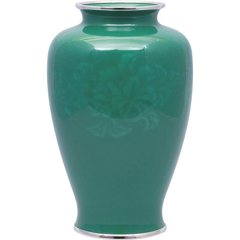 【超美品】 彩光舎 七宝焼き 80号中太 ひすい花瓶 009-16 【KUE1127188226】(40207円)