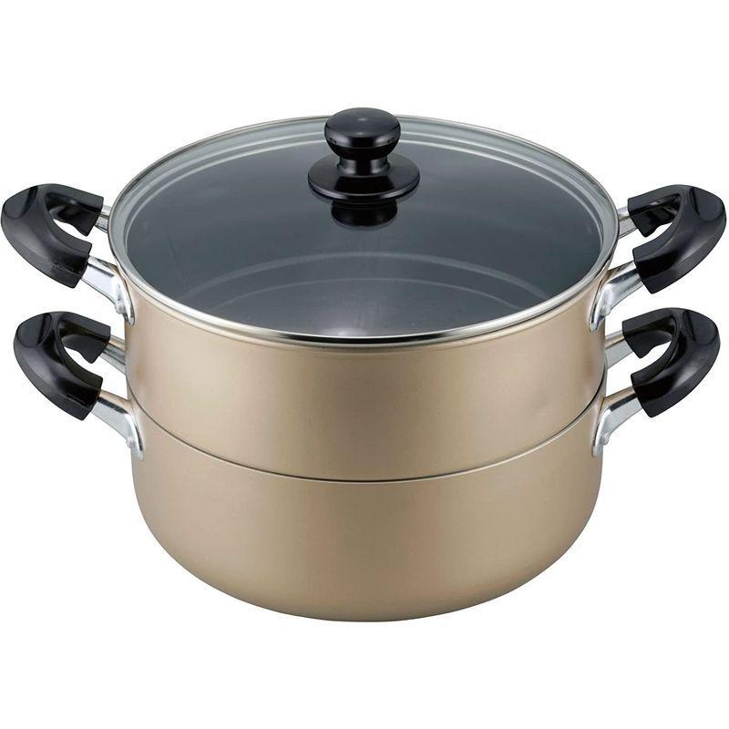 和平フレイズ 蒸し器 二段 蒸し料理 おおらか鍋 25cm もち米5合 大型サイズ IH対応 ふっ素樹脂加工 OR-7132 調理器具 和平フレイズ 両手鍋 煮物 カレー シチュー おおらか鍋 20cm 大型サイズ IH対応 ふっ素樹脂加工 OR-7124
