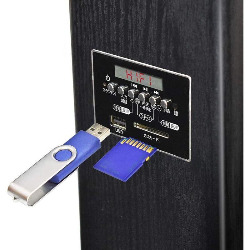 クマザキエイム アンプ内蔵タワースピーカー VABEL（ヴァベル） TS-120BW 最大120W出力 アンプ内蔵タワースピーカー VABEL ヴァベル TS 120BW 最大120W出力