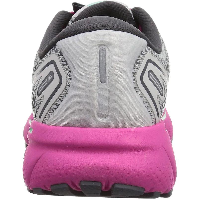 Brooks ランニングシューズ 軽量 クッション ゴースト 14 レディース BRW3561 3562 3563 グレー/ピンク 22.5 ランニングシューズ 軽量 クッション ゴースト レディース BRW3561 グレー/ピンク