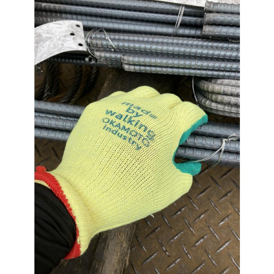 作業用手袋 ゴム手袋 12双セット 送料無料 グリップ 滑り止め 背抜き