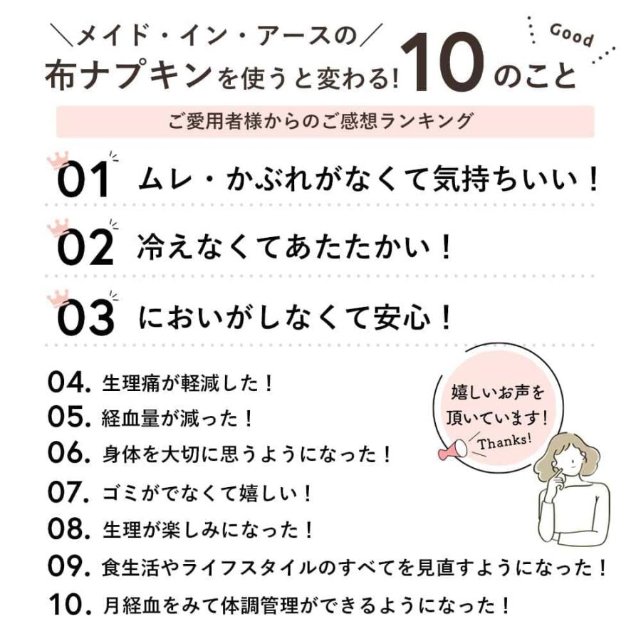 メイド・イン・アース 布ナプキン 替えパッド 4枚 セット オーガニック