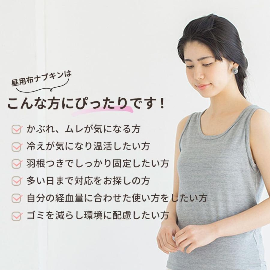 メイド・イン・アース 布ナプキン 昼用 レギュラー パッド セット