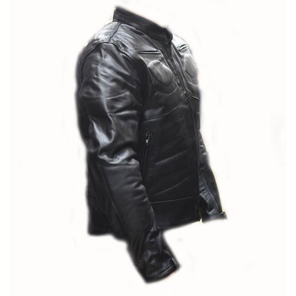 激シブ 完全防備牛革プロテクター黒 本革 デザイナーズ ライダース  