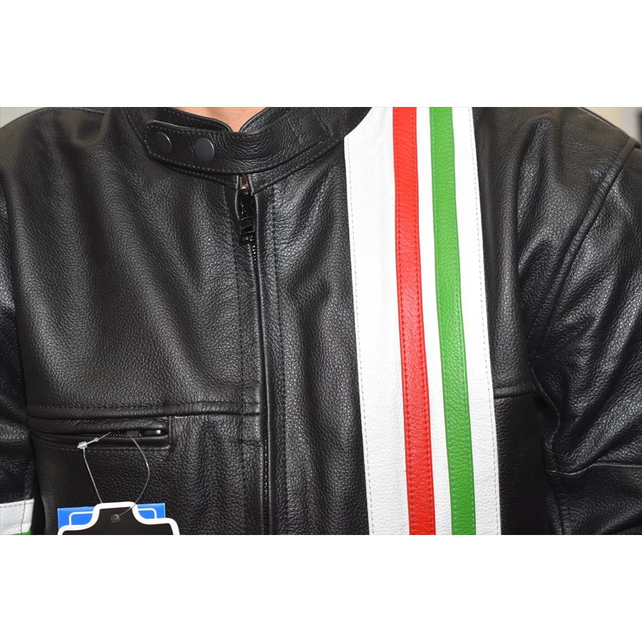 激シブ 本革 イタリアライン ライダースジャケット バッファローレザー