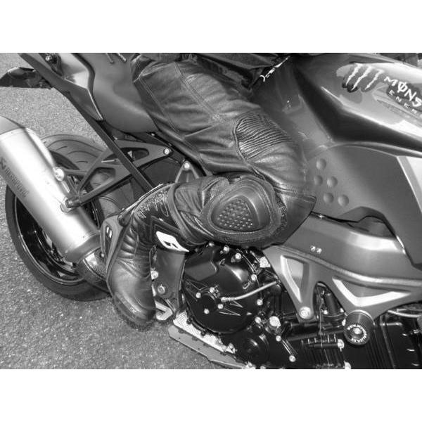 本革 レザーパンツ ブーツイン バンクセンサー付 バッファロー