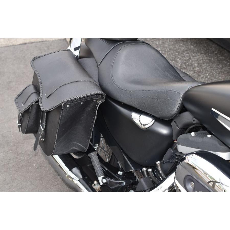 ハーレーにおすすめ 本革 厚手 サドルバッグ(2) : メードインユーロ