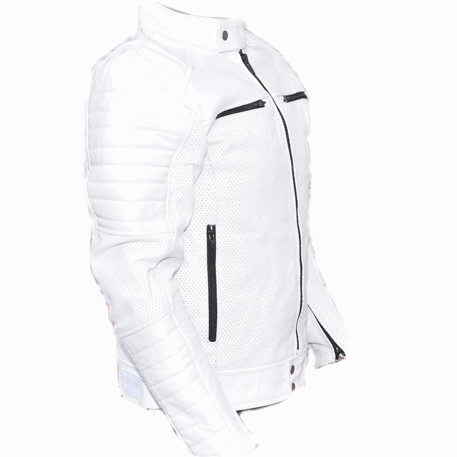 ホワイト シングルライダースジャケット UKシングルライダースジャケット ホワイト【ライダース