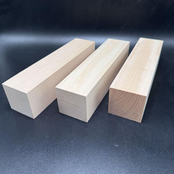 角材 シナ材 彫刻用 バードカービング 250×60×60 3個セット 仕上げ加工
