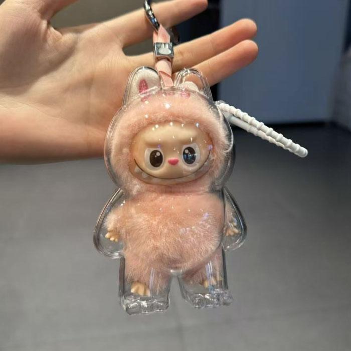 LABUBU ケース クリア カバー 5個 2個 1個 透明ケース 汚れ防止 収納