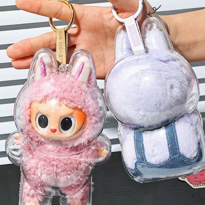 LABUBU ケース クリア カバー 5個 2個 1個 透明ケース 汚れ防止 収納