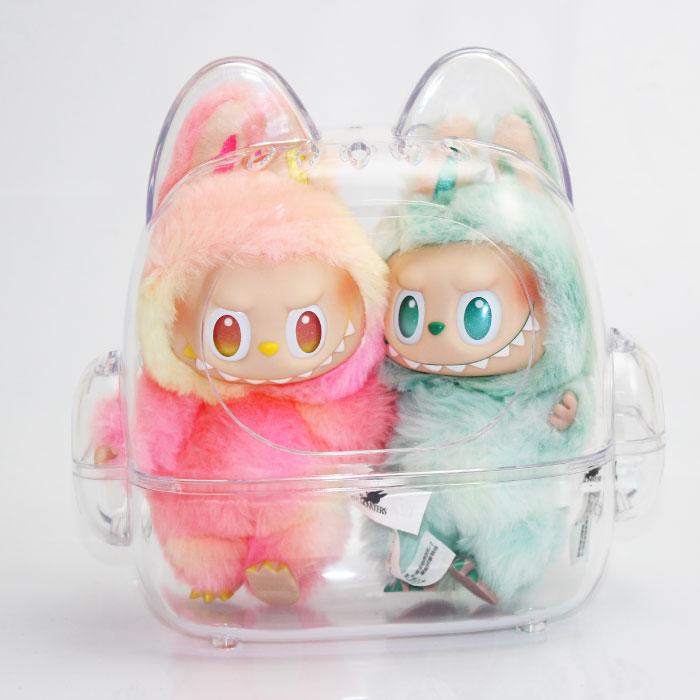 LABUBU ケース ハムスター型ケース ストラップ付き ラブブ 保護ケース