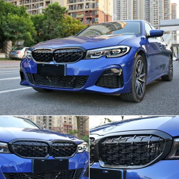 BMW 3シリーズ G20 G21 前期 フロントグリル カメラ有り ブラック